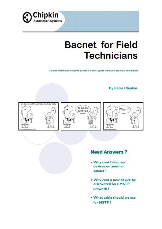 BACnet for Field Technicians Booklet Image